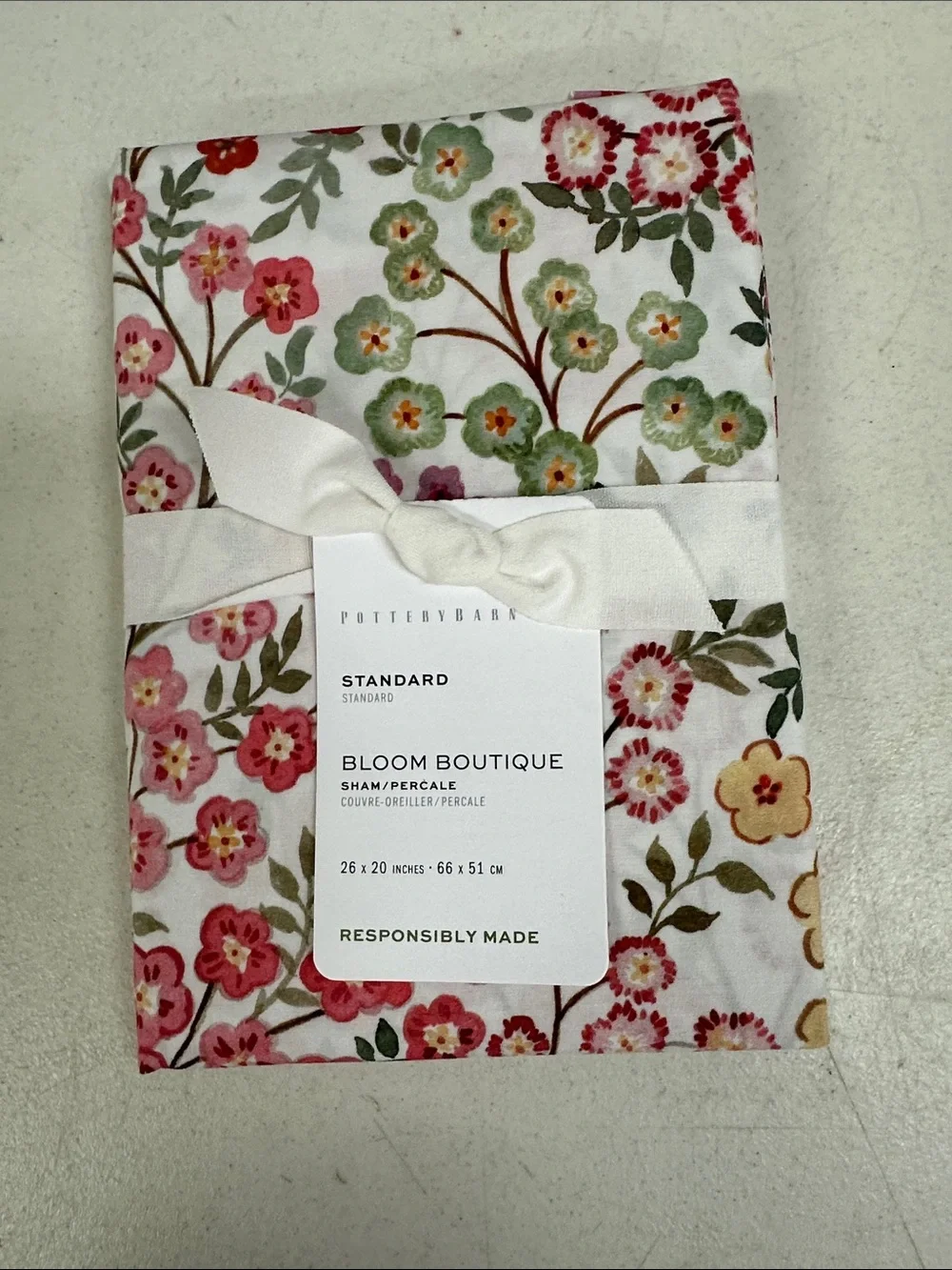 NWT Pottery Barn single standard sham Bloom Boutique.